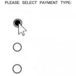 Please select payment type: (clear)