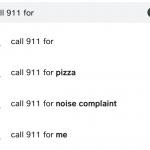 Call 911 for pizza