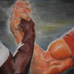 Strong Arms Handshake meme