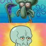 Squidward After/Before meme