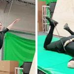Tom Hiddleston flying and falling