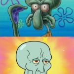 Squidward After/Before | WEBCAM TECHNOLOGY BEFORE COVID SHELTER IN PLACE ORDERS; WEBCAM TECHNOLOGY AFTER COVID | image tagged in squidward after/before,memes,funny,covid-19,corona virus,shelter in place | made w/ Imgflip meme maker