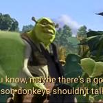 Maybe there's a good reason donkeys shouldn't talk meme
