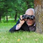 spying in the grass meme