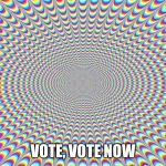 Funky | VOTE, VOTE NOW | image tagged in funky | made w/ Imgflip meme maker