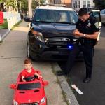 Toddler pulled over