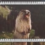 Screaming Marmot | AAAAAAAAAAAAAAAAAAAAAAAAAAHHHHHHHHHHH AAAAAAAAAAAAAAAAAAAAAAAAAAHHHHHHHHHHH | image tagged in screaming marmot | made w/ Imgflip meme maker