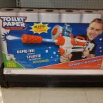 Toilet paper gun