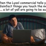 Lysol Disinfectant Lawsuit meme