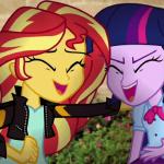 Sunset and Twilight Laugh at you meme