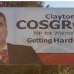 Cosgrove political sign