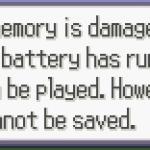 Backup Memory Error