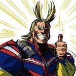 All Might thumbs up