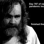 charles manson on quarantine meme