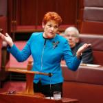 Pauline Hanson shrugs - I told you so "Swamped by Asians" meme