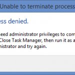 Unable to terminate