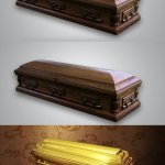 Wood Casket Gold Casket meme