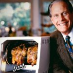 Ron Popeil | CONFESSION IS JUST LIKE MY ROTISSIERE; Just; SAID IT AND FORGET IT | image tagged in ron popeil,terrible puns,memes,funny,bad puns,bad pun | made w/ Imgflip meme maker