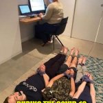 Parenting in the Covid-19 work from home age. | MULTI-TASKING; DURING THE COVID-19 WORK FROM HOME RULES | image tagged in working from home,memes,covid-19,pandemic,parenting,multitasking | made w/ Imgflip meme maker