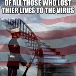 Memorial Day | IN LOVING MEMORY OF ALL THOSE WHO LOST THIER LIVES TO THE VIRUS | image tagged in memorial day | made w/ Imgflip meme maker