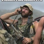 US Army Special Forces Soldier Afghanistan Radio M4 | HELLO IS THIS A TACO BELL?
I WOULD LIKE A NUMBER 3 AND NUMBER 5 PLZ | image tagged in us army special forces soldier afghanistan radio m4 | made w/ Imgflip meme maker