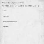 SCP document