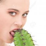 Girl Eating Cactus