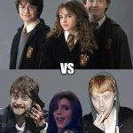 Harry Potter Hermiona Granger Ron Wesley | HOW I LOOK BEFORE QUARANTINE; VS; AFTER A MONTH | image tagged in harry potter hermiona granger ron wesley | made w/ Imgflip meme maker