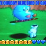 Glover 64 CUTE CHUBBY BLUE BIRD! | THE CUTE CHUBBY BLUE BIRD OF GLOVER 64:; 🤗🤗🤗🤗🤗🤗🤗🤗🤗🤗💙💙💙💙💙💙 | image tagged in glover 64 cute chubby blue bird | made w/ Imgflip meme maker