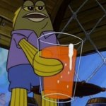 spongebob drink tom meme