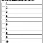 Coronavirus Symptoms Checklist meme