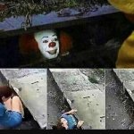 Killer Clown | I GOT HAND SANITIZER; AND FACE MASKS DOWN HERE | image tagged in killer clown | made w/ Imgflip meme maker