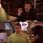 Ron Swanson All the Bacon and Eggs you have meme