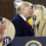 Trump kisses Ivanka