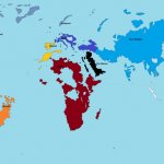 Skinny world map