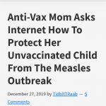 Anti vax mom