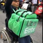 Uber Eats Man in Wheel-Chair