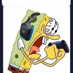 Spongebob Plays Warzone meme