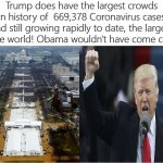 Trump Largest Crowds Coronavirus