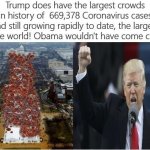Trump Largest Crowds Coronavirus