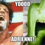 Rocky Pepper | YOOOO; ADRIENNE! | image tagged in rocky pepper,stallone,rocky,funny,veggies | made w/ Imgflip meme maker
