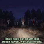 Skewered? | IMAGINE YOU'RE ON YOUR WAY HOME AND THIS HAPPENS. WHAT WOULD YOU DO? | image tagged in skewered | made w/ Imgflip meme maker