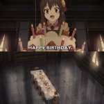 Yunyun Happy Birthday meme