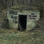 Creepy Hugs | AND FREE VIRUS TESTING | image tagged in creepy hugs | made w/ Imgflip meme maker