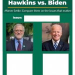 Howie Hawkins vs. Joe Biden meme