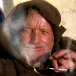 Obi Won Smoking a Joint