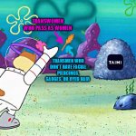 My review of this app so far | TRANSWOMEN WHO PASS AS WOMEN; TRANSMEN WHO DON'T HAVE FACIAL PIERCINGS, GAUGES, OR DYED HAIR | image tagged in hay in the needlestack,hay,needles,transgender,dating,spongebob | made w/ Imgflip meme maker