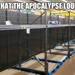 Truth | THIS WHAT THE APOCALYPSE LOOKS LIKE | image tagged in empty store shelves | made w/ Imgflip meme maker