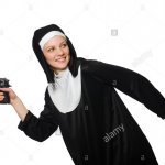 nun with gun