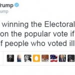 Trump tweet voter fraud meme